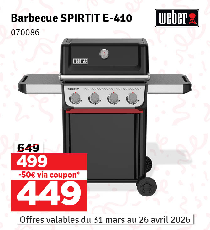 Barbecue au gaz Spirit E-410 WEBER